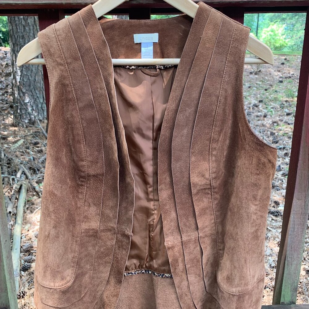 Genuine leather vest